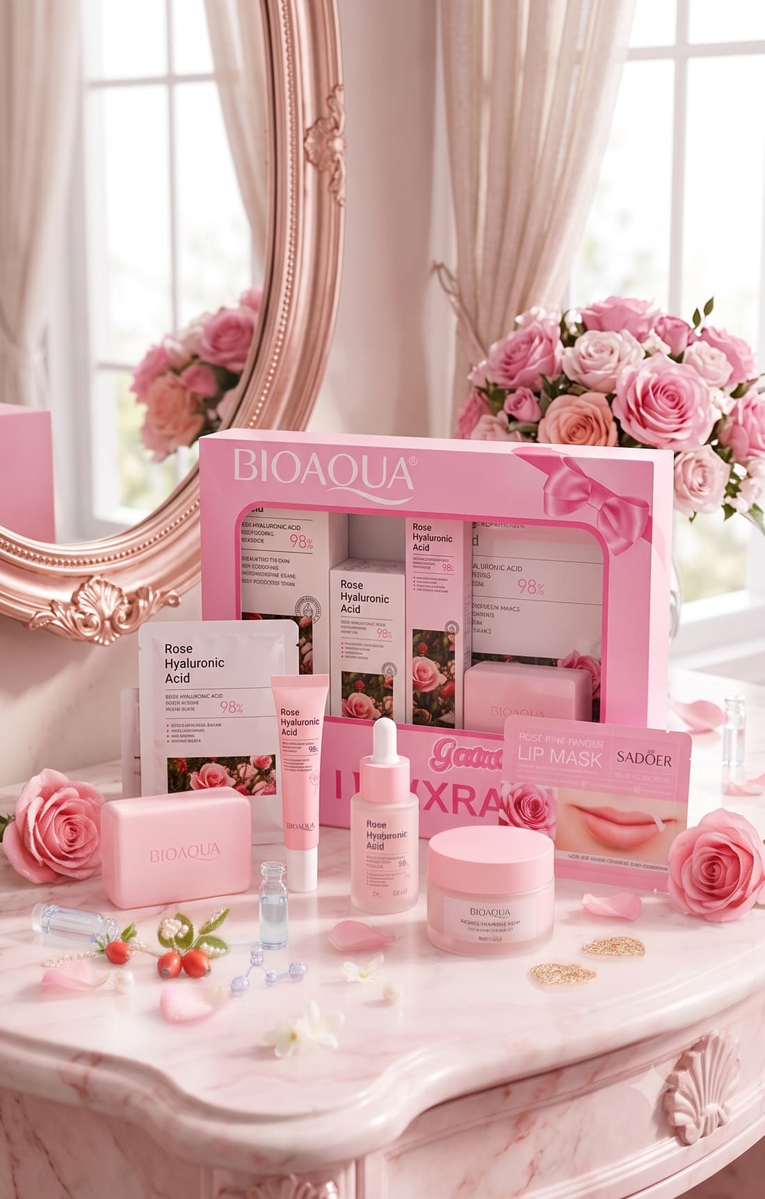 Kit Facial de Rosas Camilove